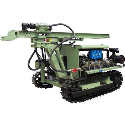 90mm - 140mm Dia อุปกรณ์เจาะ DTH เครื่องยนต์ดีเซล 45kw ลงหลุมเจาะ