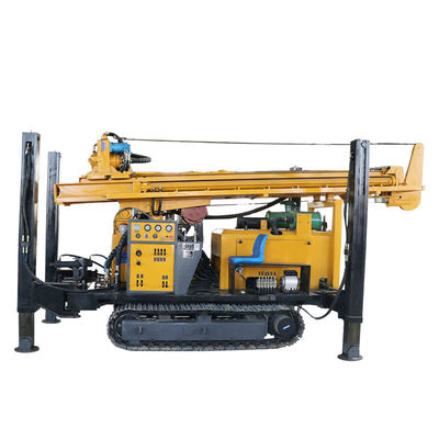 เครื่องเจาะบ่อน้ําแบบไฮดรอลิก ครอลเลอร์ เครื่องเจาะบ่อนน้ํา 70KW เครื่องยนต์ไดเซล ความลึกการเจาะ 260m