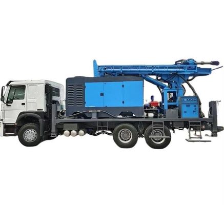 ความลึก 450m ไฮดรอลิก ท่อเจาะน้ํา รถบรรทุก 266HP เครื่องยนต์บรรทุก