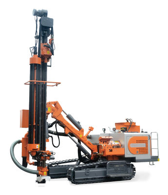 ความลึกการเจาะ 23m สายไฮดรอลิก DTH เครื่องเจาะ 125HP เครื่องยนต์ดีเซล