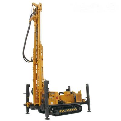 เครื่องเจาะบ่อน้ําลึก 1000m ที่มั่นคง เครื่องเจาะ 194KW เครื่อง 140mm - 500mm Dia