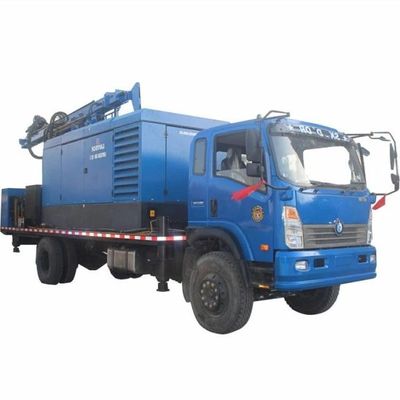เครื่องเจาะบ่อน้ําลึก 300m 266HP เครื่องยนต์รถบรรทุก 115 - 350mm Dia