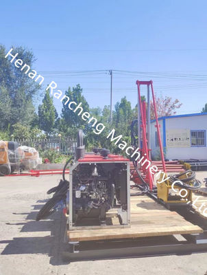 100-240RPM Winch ความเร็วหมุนเรียง เรือเจาะแกนขนาดเล็ก อุปกรณ์เจาะแกนพกพาสําหรับเจาะแรง