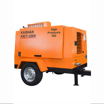 การปล่อยอากาศ 220cfm 8bar พกพาเครื่องปรับอากาศ Gtl พลังงาน
