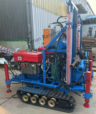 เครื่องเจาะบ่อน้ําขนาดเล็กขนาด 160 เมตร พร้อมเครื่องยนต์ 35 HP