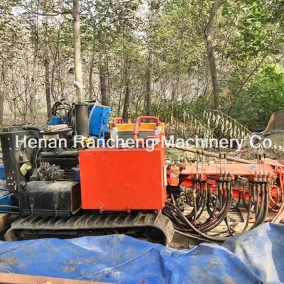 ความลึก 60-80m เครื่องเจาะไฮดรอลิกขนาดเล็ก ด้วยเครื่องยนต์ดีเซล 32HP