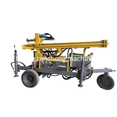 เครื่องเจาะรูที่ติดกับรถยนต์ล้อ ความลึก 150m เครื่องยนต์ 32HP