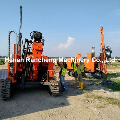 20 - 100m ความลึก Crawler ไฮดรอลิก ไฮดรอลิก ด้านแสงอาทิตย์พารา Driver กับ 7000N.M ทอร์ค