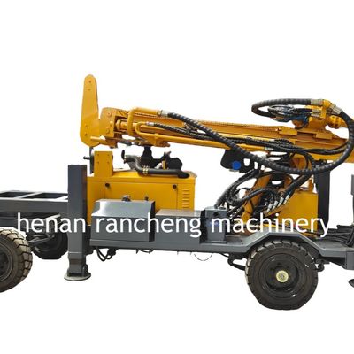 เครื่องเจาะบ่อน้ําน้ําลึก 220m ที่ติดรถยนต์ล้อ