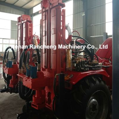 เครื่องเจาะบ่อน้ําแบบหมุนเวียนที่ติดกับแทรกเตอร์ 200 เมตร เครื่องเจาะดิน