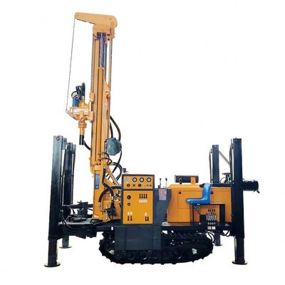 เครื่องเจาะไฮดรอลิกดีเซล 58KW สําหรับบ่อน้ําขนาด 200 เมตร พร้อมยก 5 ตัน