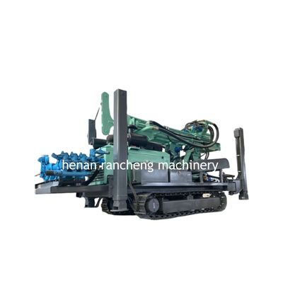 300m Deep Crawler Mounted Water Well ขาไฮดรอลิก เครื่องเจาะ