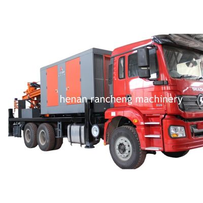 เครื่องเจาะบ่อน้ําที่ติดรถบรรทุกความลึก 200 เมตร