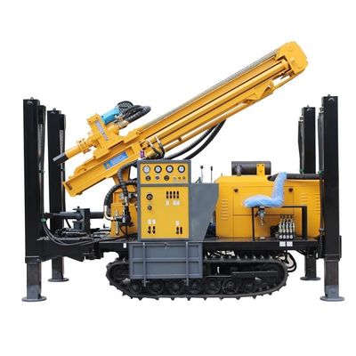 เครื่องเจาะยางยางไฮดรอลิก DTH เครื่องเจาะ 200m พร้อมปั๊มดิน BW250