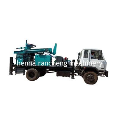 เครื่องเจาะหินลึก 300 เมตร รถบรรทุก ใส่เครื่องเจาะน้ํา