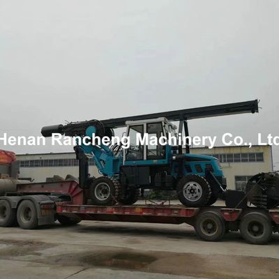 500-1500 มิลลิเมตร มุมมองล้อประเภท Auger Piling Rig สําหรับ 30-50 r / Min ความเร็วหมุนของหัวแรง