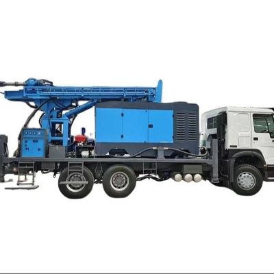 ความลึก 280m รถบรรทุกติดตั้งเครื่องเจาะบ่อน้ําน้ํา 210 HP เครื่องยนต์รถบรรทุก