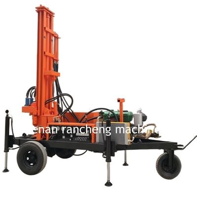 เครื่องเจาะหลุมน้ําเคลื่อนที่ 150 เมตร ขับโดยเครื่องยนต์ดีเซล 32 HP
