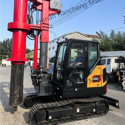 ความลึก 10m มินิไฮดรอลิก Rotary Piling Rig Kubota เครื่องยนต์ดีเซล 9.3T น้ําหนัก