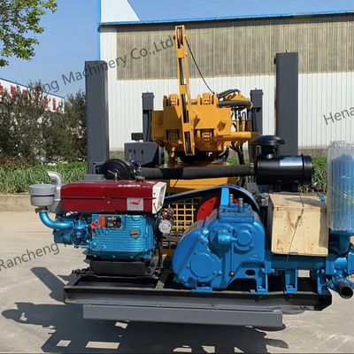 แท่นขุดเจาะ DTH สำหรับบ่อน้ำลึก ความลึก 350 เมตร เครื่องจักรทำงานด้วยระบบไฮดรอลิกเต็มรูปแบบ